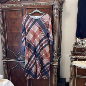 Serengeti Multicolor Plaid Long Sleeve Dress